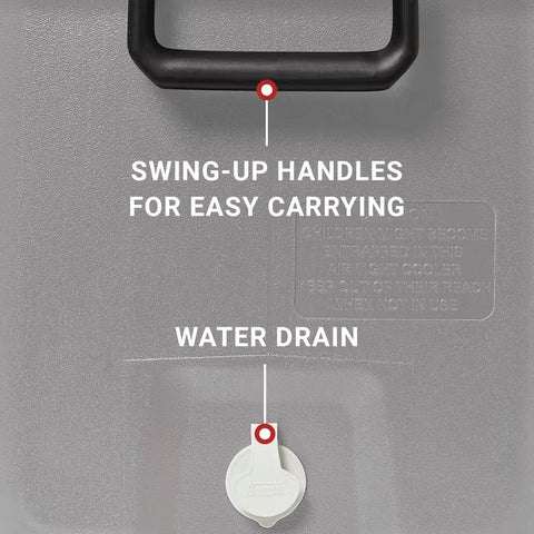 Classic Series 120-Quart Hard Cooler-Rock Grey