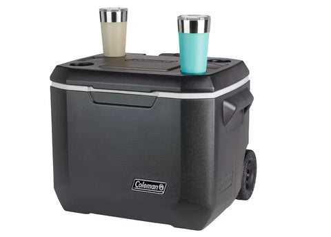 Coleman® 50-Quart Xtreme® 5-Day Hard Cooler with Wheels-Black