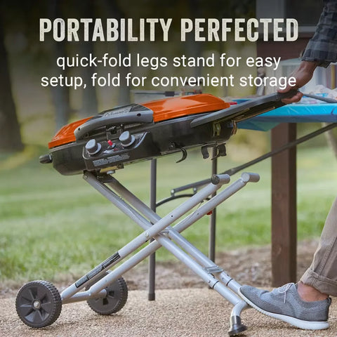 RoadTrip® X-Cursion 2 Burner Propane Gas Portable Grill-Orange