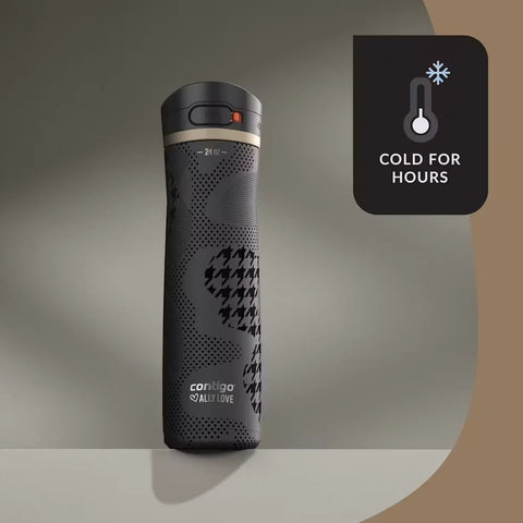 Contigo® x Ally Love Jackson Chill 2.0 Stainless Steel Water Bottle with AUTOPOP®  Lid, 24oz-Licorice