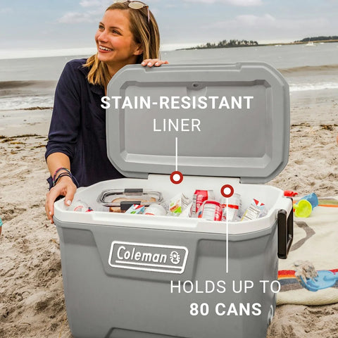 Classic Series 52-Quart Hard Cooler-Rock Grey