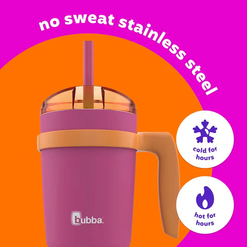bubba Envy S Tumbler with Handle, Bumper and Straw, 32oz-Gdragon Fruit Mango