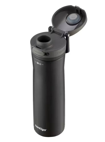 Contigo® Jackson Chill 2.0 Stainless Steel Water Bottle with AUTOPOP Lid, 24oz-Licorice