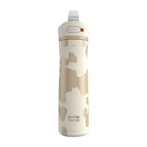 Contigo® x Ally Love Ashland Chill 2.0 Stainless Steel Water Bottle with AUTOSPOUT® Lid, 24oz-Oatmilk