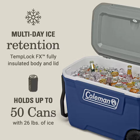 Classic Series 62-Quart Wheeled Cooler-Twilight