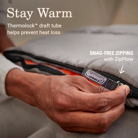 Arch Bay™ 15°F Big & Tall Sleeping Bag-Rock