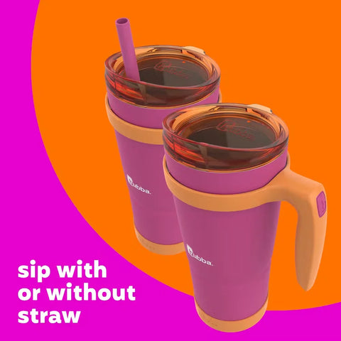 bubba Envy S Tumbler with Handle, Bumper and Straw, 32oz-Gdragon Fruit Mango