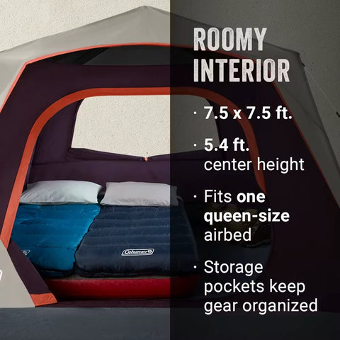 Skylodge™ 4-Person Instant Camping Tent, Blackberry