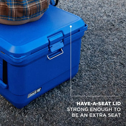 Coleman® Pro 55-Quart Wheeled Hard Cooler-Blue Sky
