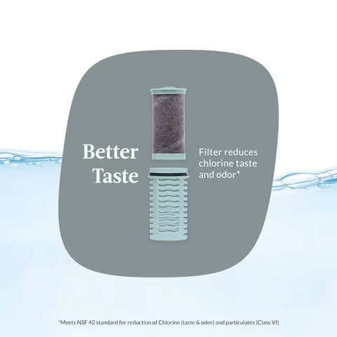 Contigo® Clybourn Chill Freeflow Filtration Stainless Steel Water Bottle with AUTOSEAL® Lid, 24oz-Salt