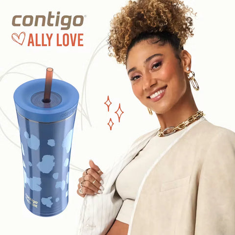 Contigo® x Ally Love Streeterville AUTOCLOSE® Shake & Go® Tumbler, 20oz-Stellar Jay