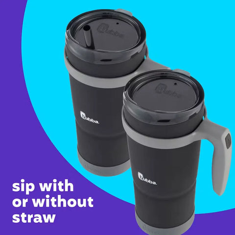 bubba Envy S Tumbler with Handle, Bumper and Straw, 32oz-Licorice