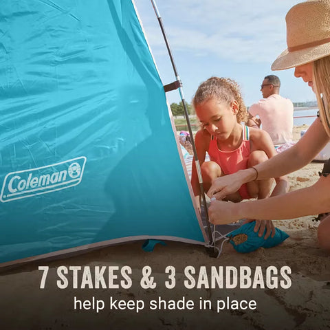 Skyshade™ Small Compact Beach Shade, Caribbean Sea