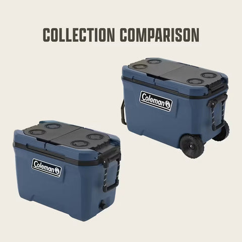 Flex 'N Go™ 62-Quart Wheeled Cooler-Sapphire