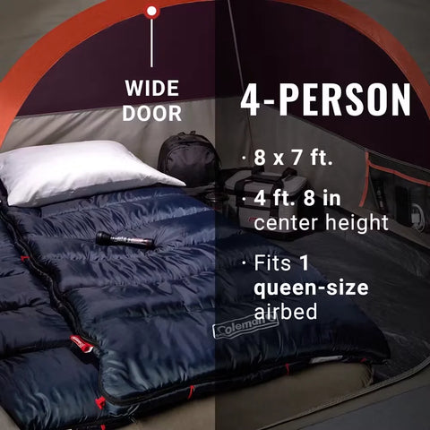 4-Person Skydome™ Camping Tent-Blue Nights