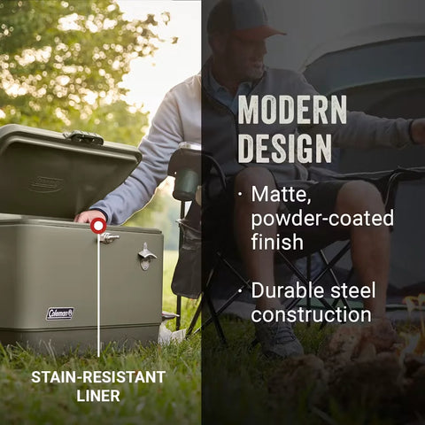 Reunion™ 54-Quart Steel Belted® Matte Cooler, Sage-Sage