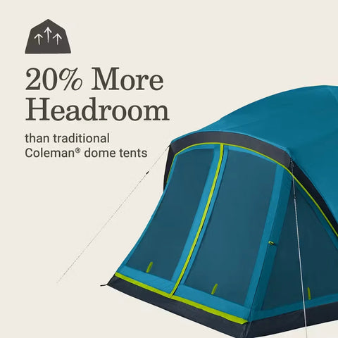 Skydome™ 6-Person Screen Room Camping Tent with Dark Room™ Technology
