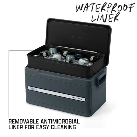 Snap 'N Go 45-Quart Collapsible Hard Cooler-Mussel