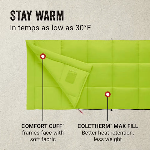 Kompact™ 30°F Rectangle Sleeping Bag