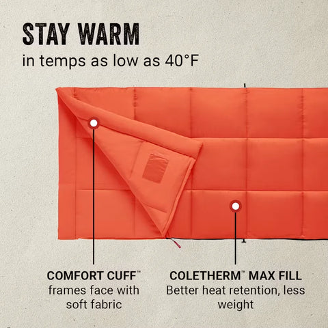 Kompact™ 40°F Rectangle Sleeping Bag