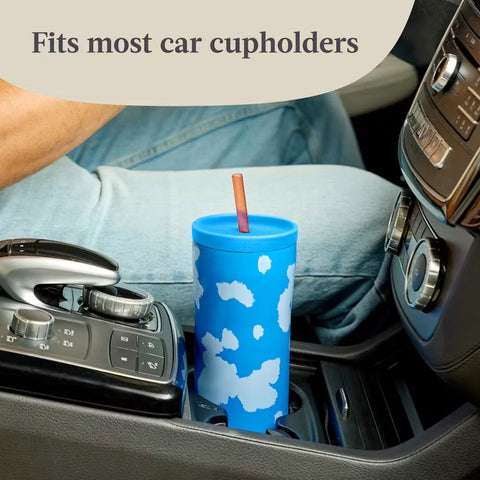 Contigo® x Ally Love Streeterville 2.0 Stainless Steel Tumbler with Straw, 24oz-Stellar Jay