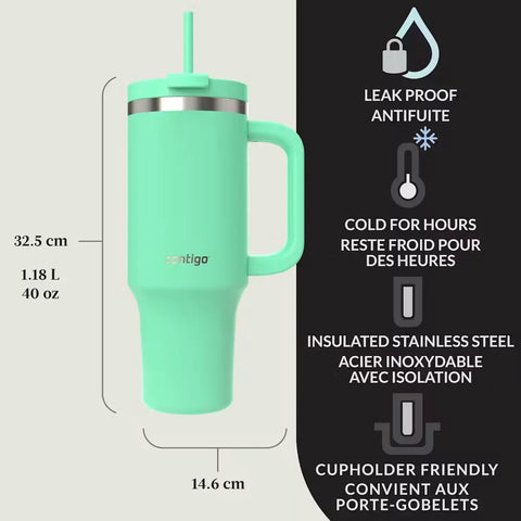 Contigo® Streeterville Leak-Proof Tumbler, 40oz-Reef