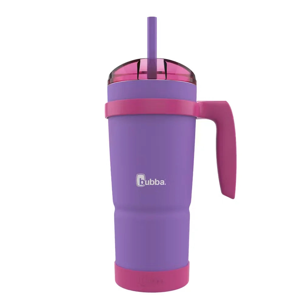 bubba Envy S Tumbler with Handle, Bumper and Straw, 32oz-Grape Dragon Fruit