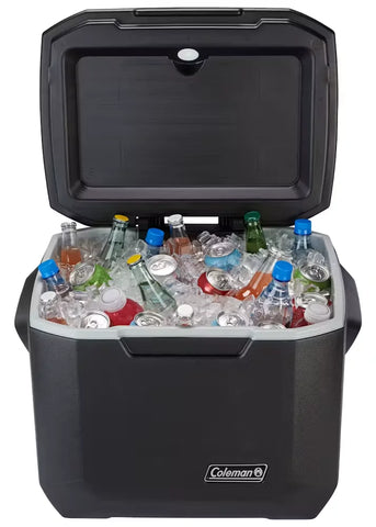 Coleman® 50-Quart Xtreme® 5-Day Hard Cooler with Wheels-Black