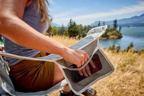 Big & Tall Quad Camping Chair-Grey