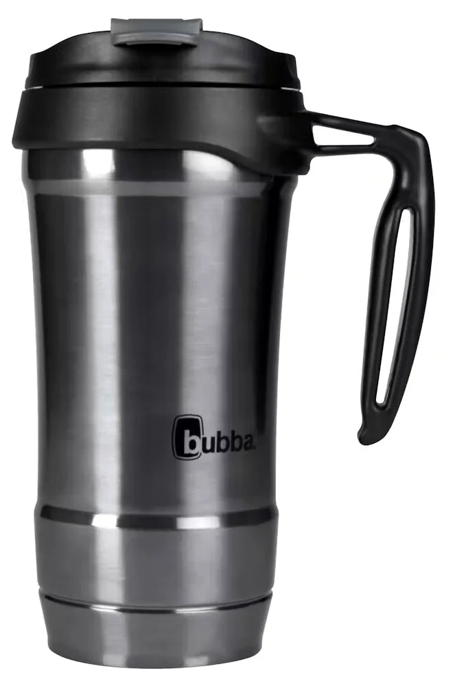 bubba Hero Stainless Steel Travel Mug with Handle, 18oz-Gunmetal