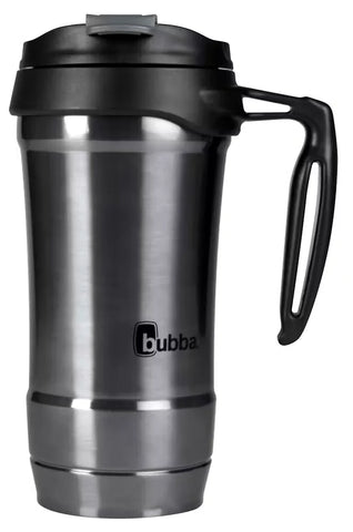 bubba Hero Stainless Steel Travel Mug with Handle, 18oz-Gunmetal