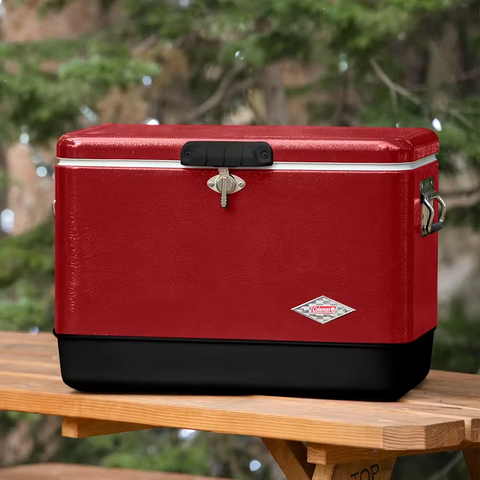 Vintage 54-Quart Steel Belted® Cooler-Red