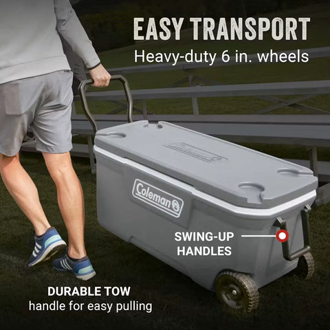 Classic Series 100-Quart Wheeled Cooler-Rock
