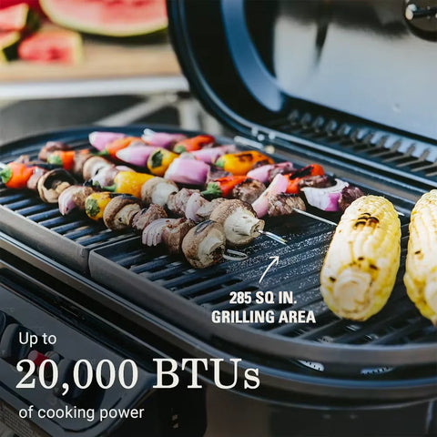 RoadTrip® 285 Portable Stand-Up Propane Grill-Red