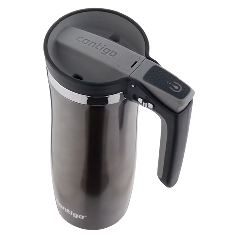 Contigo® Handled AUTOSEAL® Stainless Steel Travel Mug with Easy-Clean Lid, 16oz-Gunmetal