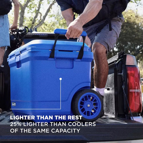 Coleman® Pro 55-Quart Wheeled Hard Cooler-Blue Sky
