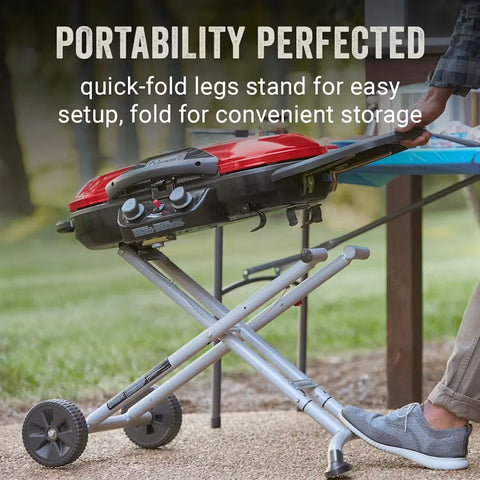 RoadTrip® X-Cursion 2 Burner Propane Gas Portable Grill-Blue