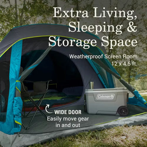 Skydome™ 8-Person Screen Room Camping Tent with Dark Room™ Technology