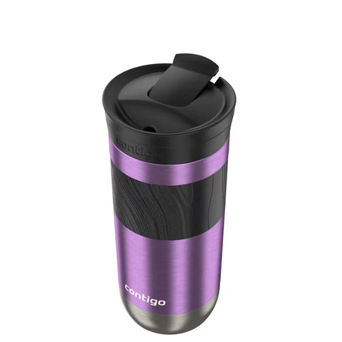 Contigo® Byron 2.0 Stainless Steel Travel Mug with SNAPSEAL™ Lid and Grip, 16oz-Pansy