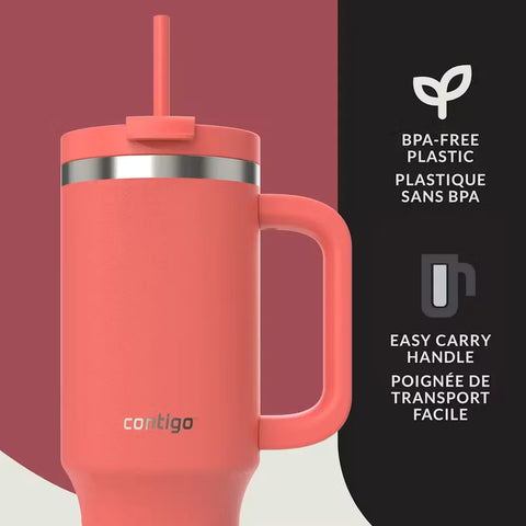 Contigo® Streeterville Leak-Proof Tumbler, 40oz-Coral