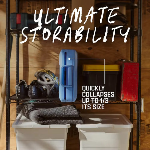 Snap 'N Go 55-Quart Collapsible Hard Cooler-Blue Sky
