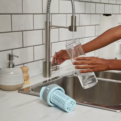 Contigo® Clybourn Freeflow Filtration Tritan Water Bottle with AUTOSEAL® LID, 24oz-Salt
