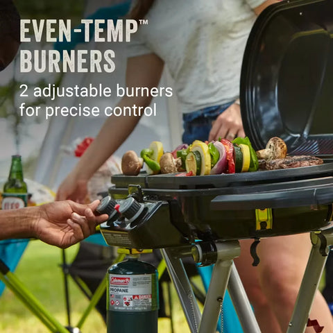 RoadTrip® X-Cursion 2 Burner Propane Gas Portable Grill-Orange