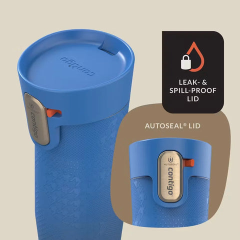 Contigo® x Ally Love West Loop 3.0 Stainless Steel Travel Mug with AUTOSEAL® Easy-Clean Lid, 16oz-Stellar Jay