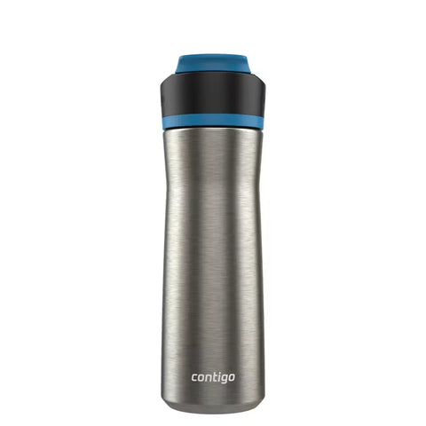 Contigo® Ashland Chill 2.0 Stainless Steel Water Bottle with AUTOSPOUT® Lid, 24oz-Blue Poppy Trim