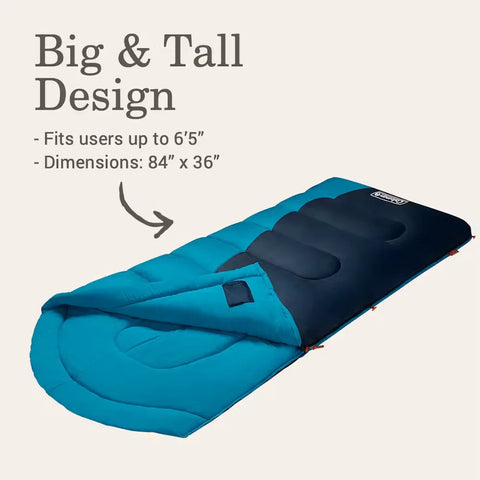 Montauk 40°F Big & Tall Contour Sleeping Bag