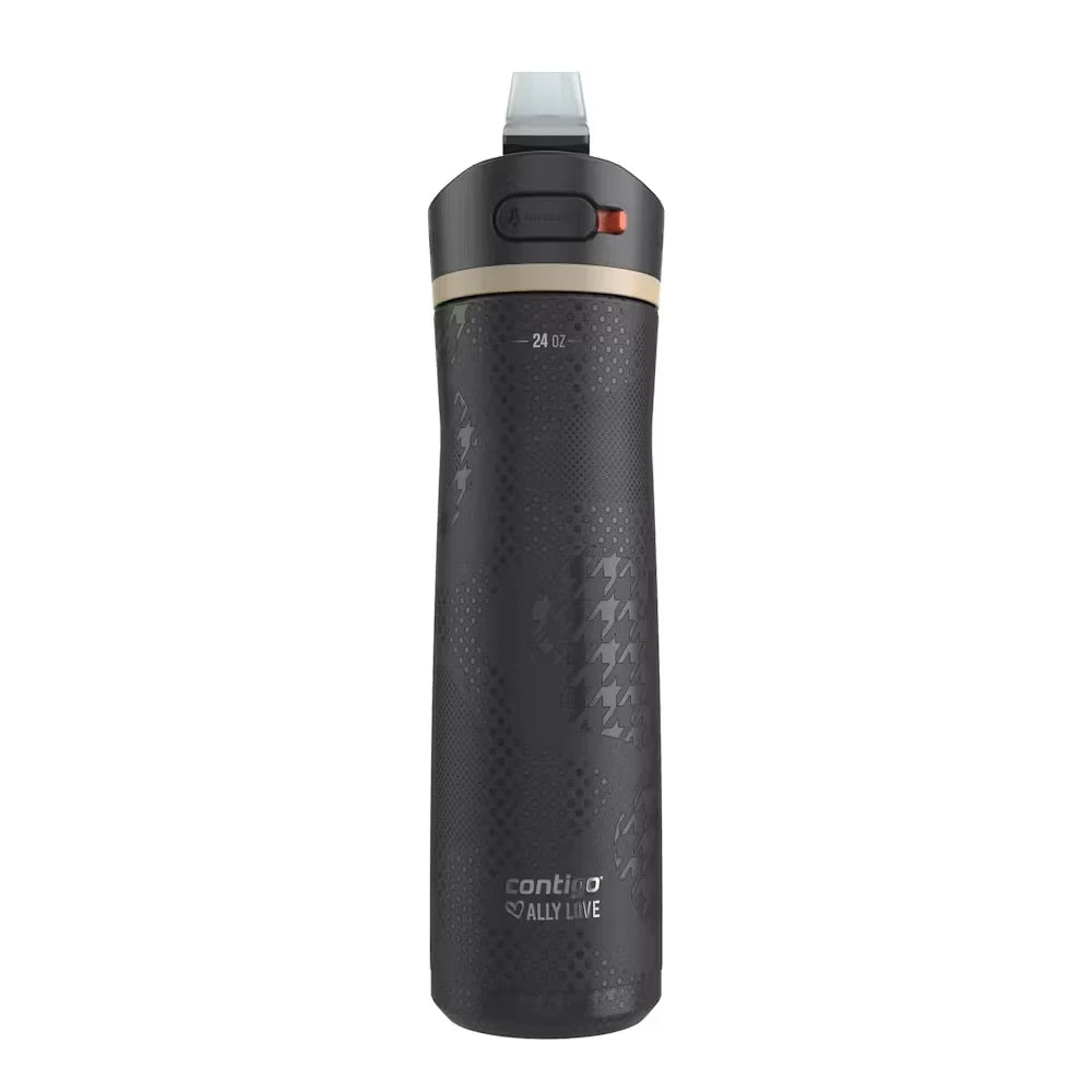 Contigo® x Ally Love Ashland Chill 2.0 Stainless Steel Water Bottle with AUTOSPOUT® Lid, 24oz-Licorice