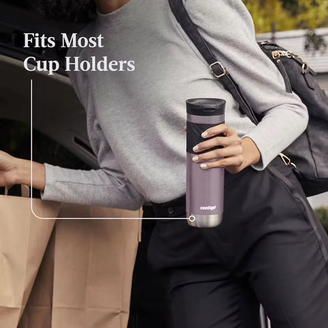 Contigo® Byron 2.0 Stainless Steel Travel Mug with SNAPSEAL™ Lid and Grip, 24oz-Pine Berry