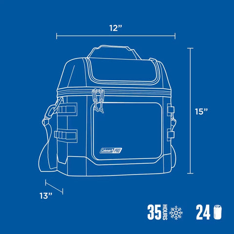 Coleman® Pro 24-Can Soft Cooler-Neptune