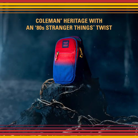Stranger Things 6-Can Convertible Soft-Sided Cross-Body Sling Cooler-Red Fade